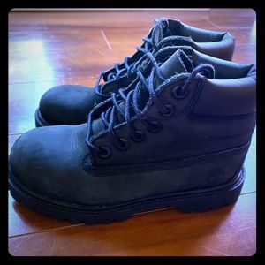 Size 12 black Timberland boots